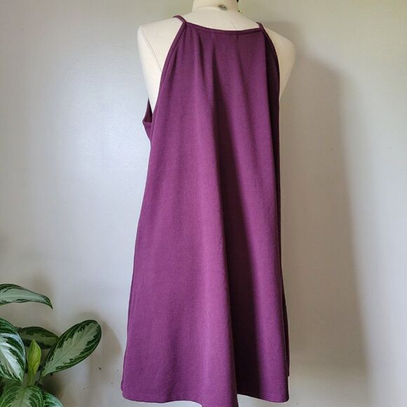 EUC WALLFLOWER PURPLE HIGH NECK HALTER SWING DRESS SIZE XXL - Picture 3 of 10